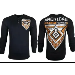 AMERICAN FIGHTER Men's L/S T-Shirt DONELLY THERMAL Athletic Biker