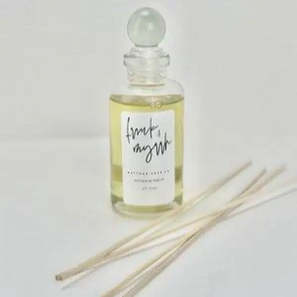 Mattoon Soap Co. 'Frank + Myrrh' Reed  Diffuser, Vegan, Organic Fragrance Free Long-lasting Decoration Gift