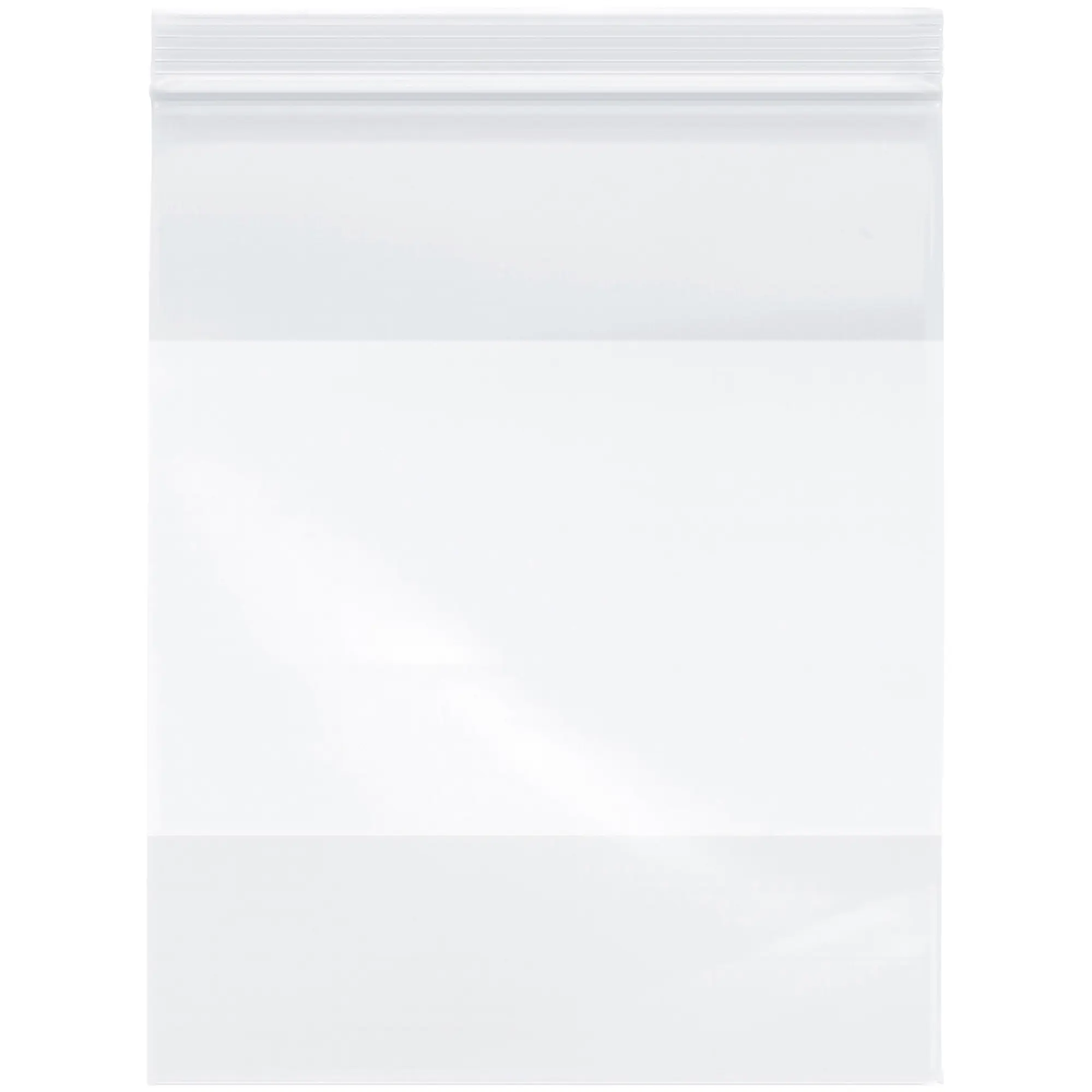 Plymor 8" x 10", 4 Mil with White-Block Heavy Duty Zipper Reclosable Plastic Bags