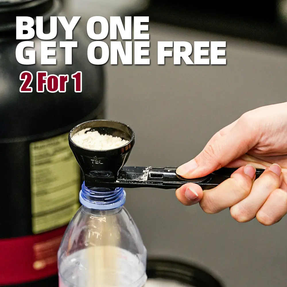 [Buy 1 Get 1 Free]Powder Funnel Scoop, Protein Powder Sliding Spoon, High Quality Scoop For Pre Workout Creatine Protein Powder Formula Smoothie Kitchen,  Coffee Leak Proof Spoon,  Free Plastic 2 TBL Christmas Thanksgiving Gift
