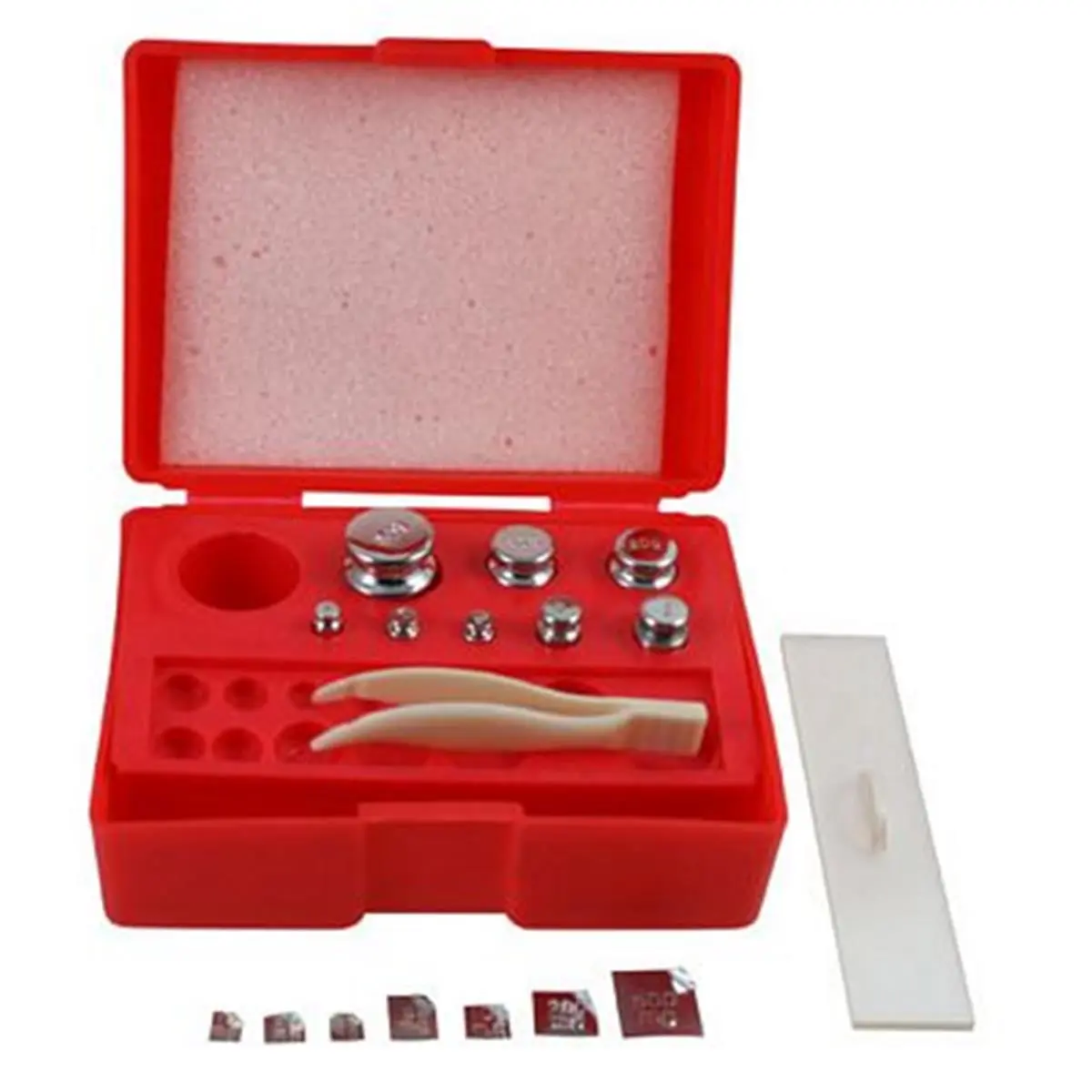American Weigh Scales WGHTKIT Calibration Weight Kit - 16-Piece Metal Weights, 4.6x3.5x1.7in, 1g/2g/5g Gram/Milligram Options, Calibration Check Tool for Kitchen Use