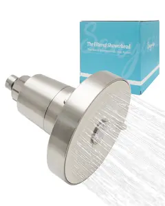 Filtered Shower Head for Hard Water, KDF-55 Filter Dermatologist Recommended for Softening Hard Water, Advanced Filtration for Hair and Skin (BNP)
