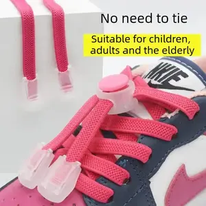 No-tie shoelaces for children’s shoes and elderly shoes; spring buckle shoelaces; no-tie shoelaces; clip-on shoelaces for elderly shoes