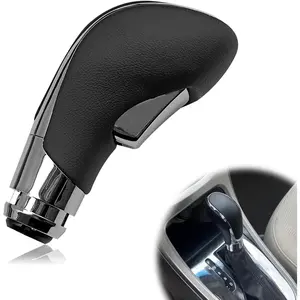 Automatic Gear Stick Shift Knob Compatible with 2012-2017 Buick Verano Car Gear Shift Knob Leather Car Stick Lever Gear Shifter Knob Cover Head Handle Lever(Black)