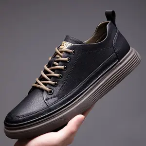 Simple and versatile men's casual shoes are here! Boys’ Closed Athletic Footwear — Comfortable Black Running Shoes, Sneakers, Trainers