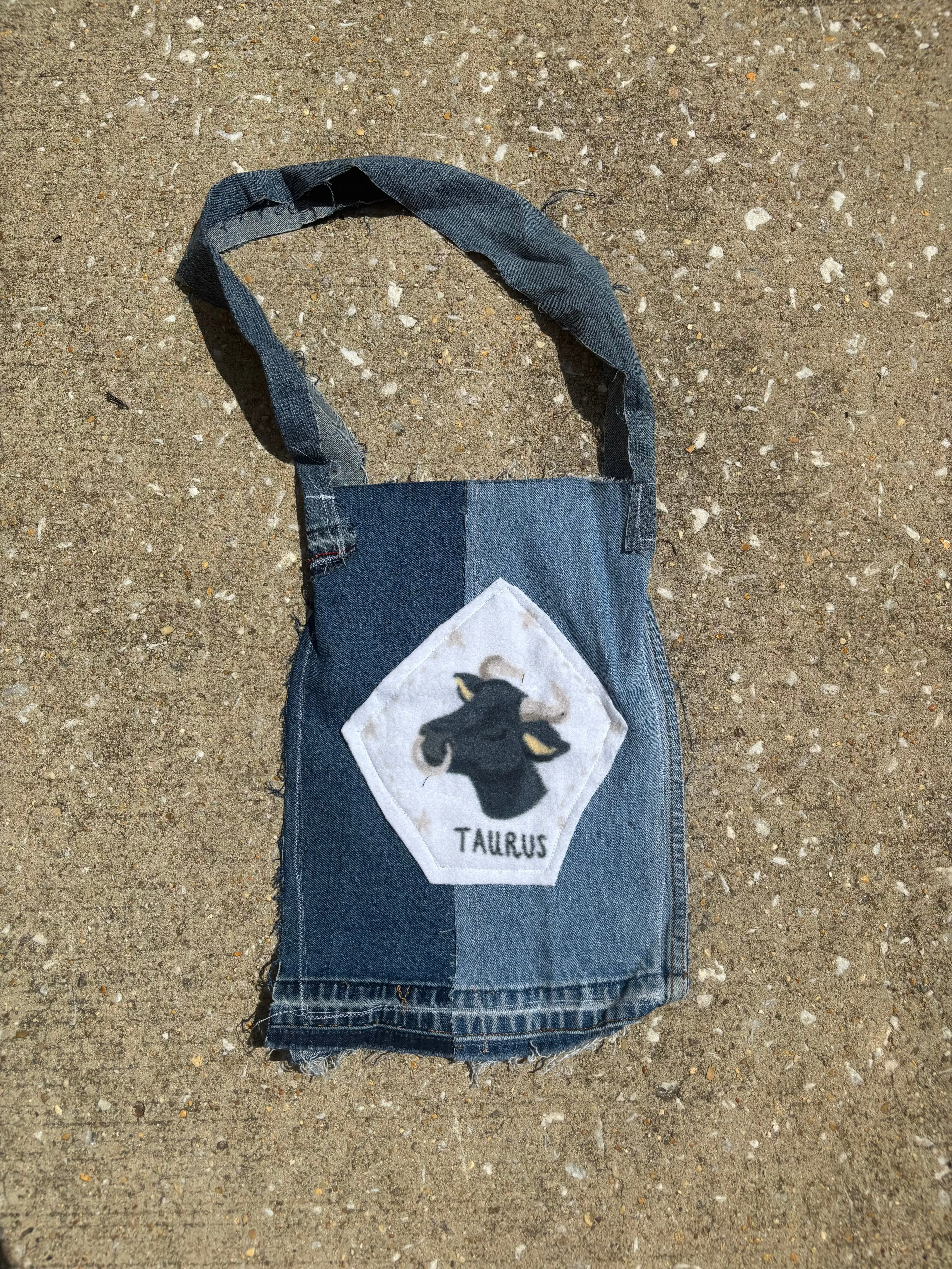 Taurus Denim Tote Bag