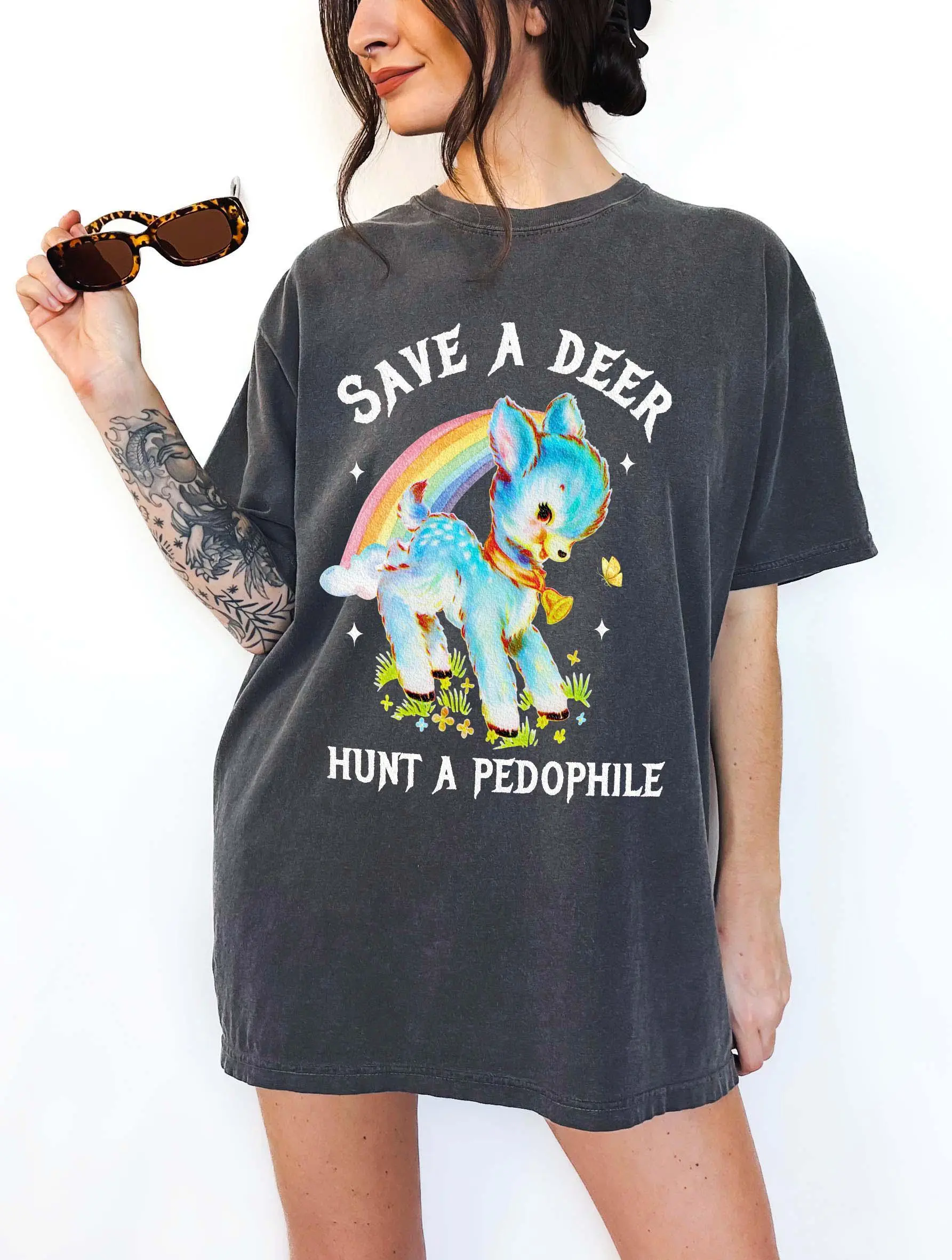 Save A Deer Hunt Pedophile Unisex Tee