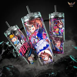 Uma Musume Tokai Teio 40oz Tumbler Vacuum Insulated Stainless Steel Travel Mug With Handle Straw Idol Energy Anime Merch For Fans Hot Cold Drink Cup Gift