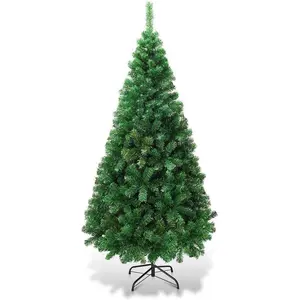 Artificial Christmas Tree with Metal Stand, Holiday Christmas Pine Tree for Home, Office, Party Decoration (5 feet)