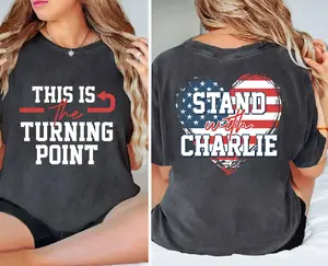 Stand With Charlie Klrk Shirt, This Is Turning Point Shirt, Maga Shirt, Make American Great Again Shirt