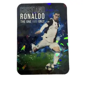 HOLO Ronaldo Soccer Card - Amazing Shiny Double-Sided Glossy Design with Sleeve Included High-Quality Materials