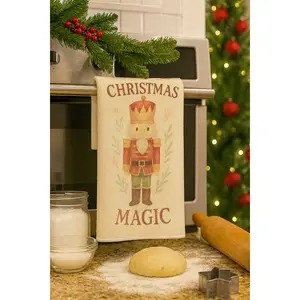 “Christmas Magic” Nutcracker Tea Towel