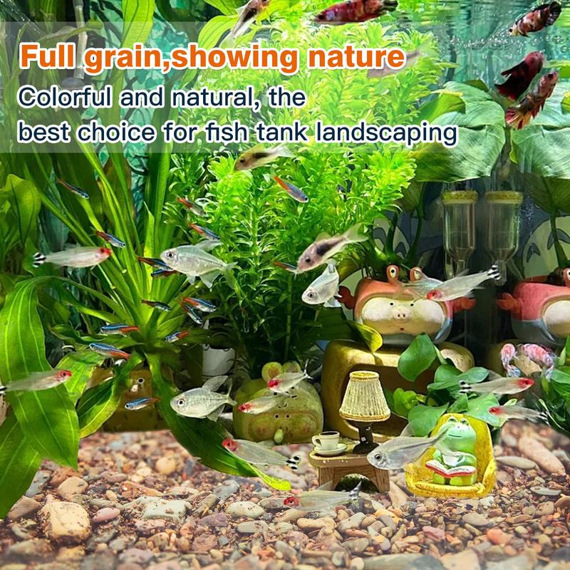 10 LBS Aquarium Gravel River Rock Stones, Natural Decorative Polished Mixed Colorfl Gravel,Outdoor Decorative Stones for Plant Aquariums, Landscaping, Vase Fillers