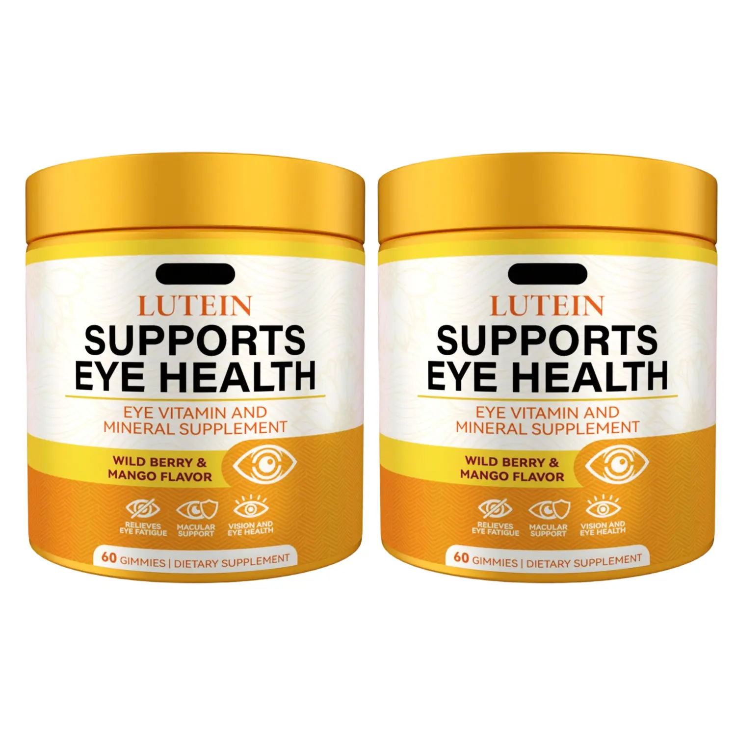 Lutein Gummies|60 Count |Wild Berry & Mango Flavor |Eye Vitamin Mineral Dietary Supplement | Supports eye wellness & macular health| suitable for people who frequently use electronic screens