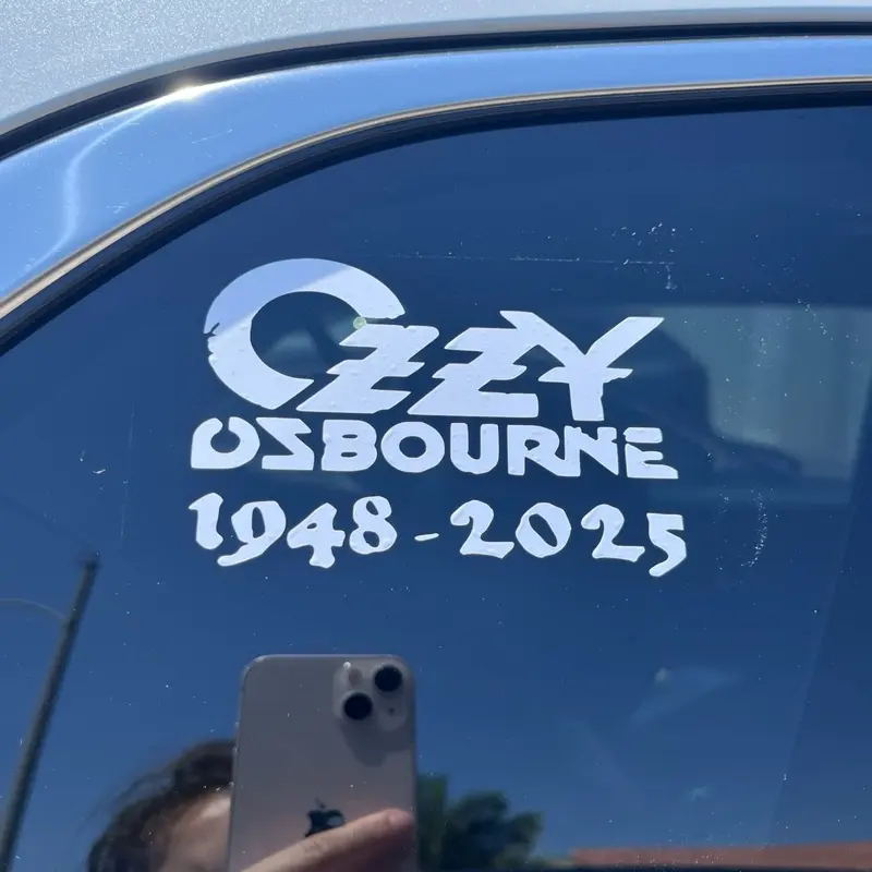 Ozzy remembrence decal