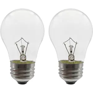 Oven Light Bulb 40 Watt 2-Pack, High Temperature 300 Degree Resistant Appliance Bulbs with E26 Medium Base and A15 Shape for Oven, Stove, Refrigerator, Microwave and Kitchen Appliances