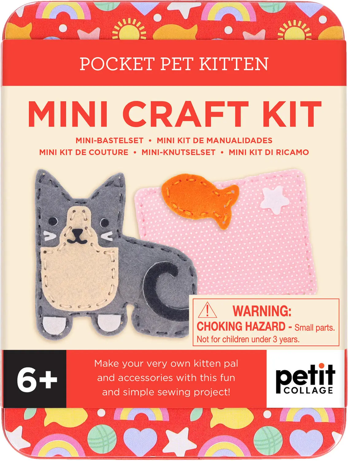 Petit Collage Mini Craft Kit: Pocket Kitten