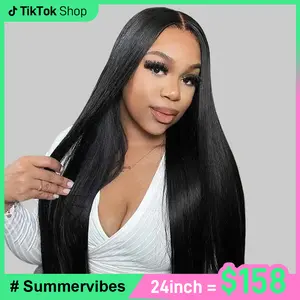 FORGIRL FOREVER 9x6 Wear Go Glueless Wig Ready to Wear Straight Wig Pre-Cut HD Lace Wig 180% Pre-Plucked Human Hair Lace Front Closure Wig #Summervibes