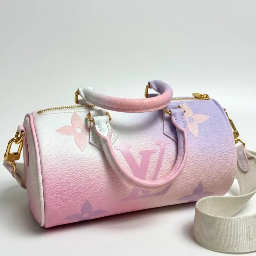Pre-owned Louis Vuitton Leather Crossbody Bags Full set Monogram Giant Spring In The City Papillon BB Sunrise Pastel