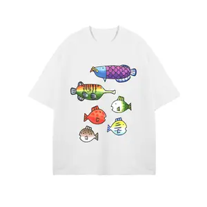 Colorful Wii Fish Casual Printed Shirt, Sweatshirt, Hoodie, Trendy shirt, Fish Shirt