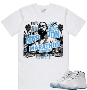 Jordan Legend Blue 11s Unisex Shirt to Match - Jordan 11 Sneaker Tees -Marathon, 11 Legend Blue Outfit, Graphic Tees, Womenswear Top T-Shirt