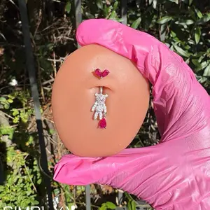Róse teddy belly rings Stainless Steel Jewelry Piercing