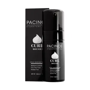 Pacinos Curl Enhancing Mousse - Daily Haircare for Defined Curls - Frizz Control - Light Hold - with Hydration and Keratin, Moisture, Residue Free Wavy Nourishing Sunflower Smooth