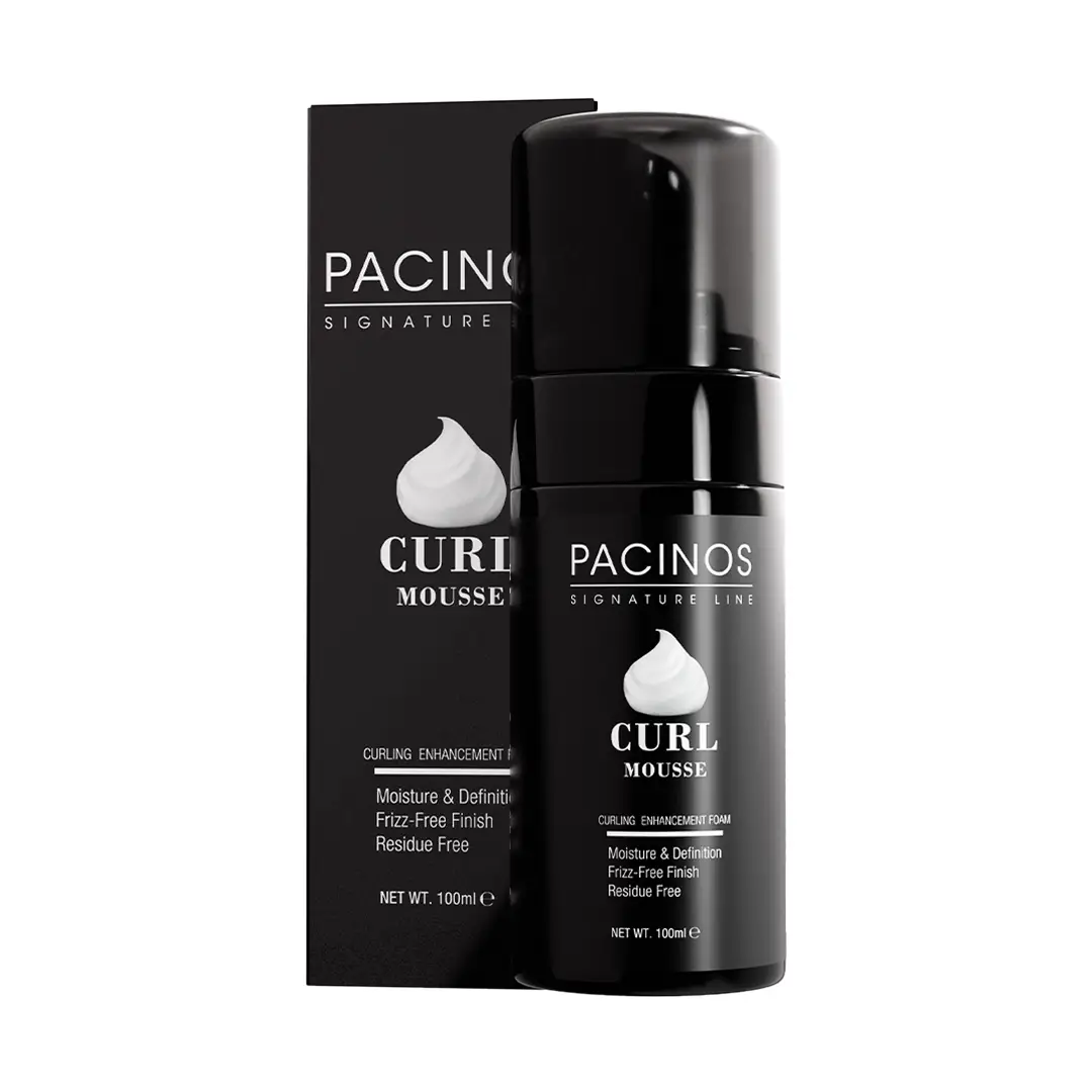 Pacinos Curl Enhancing Mousse - Daily Haircare for Defined Curls - Frizz Control - Light Hold - with Hydration and Keratin, Moisture, Residue Free Wav