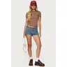 Keinan Low Rise Denim Shorts