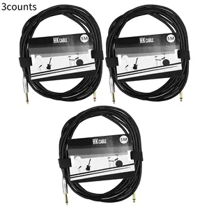 Guitar Effect Cable, 3 Counts Guitar Effect Connector Cable, Music Accessories for Guitar, Bass, Keyboard, Drum, Amplifier