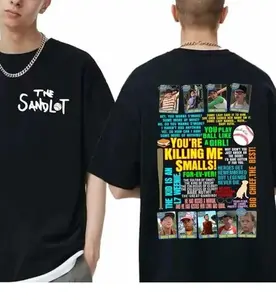 Sandlot FOREVER Baseball 2 sides Shirt, Legends of the Sandlot Tee, Classic Sandlot Memories Gift,Fan Gift Men Women Clothing Crewneck Cotton, Casual Short Sleeve T-Shirt for Men and Women - Soft Cotton Comfortable Everyday Wear