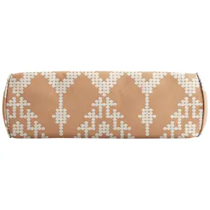 Sorra Home Outdura Folklore Bolster Pillow 24 in x 8 in x 8 in