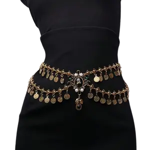 Dance Waist Chain for Women - New Alloy Vintage Tassel Coin - Gorgeous Jewelry for Daily Wear, Perfect for Dresses, Sweater and Special Occasions, Versatile Fashion Accessory|,Elegant decorative belt