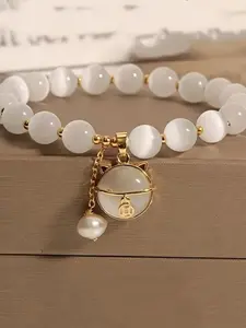 Cute Cat Design Bracelet, Fashionable Beaded Bracelet for Women & Men, Trendy All-match & Exquisite Jewelry for Birthday Gift, Trendy Jewellery Accessories