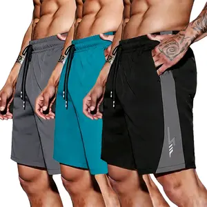 Men’s Summer Casual Sports Shorts — Breathable Fitness Shorts, Stylish Color-Block Design, Simple Knee-Length Style
