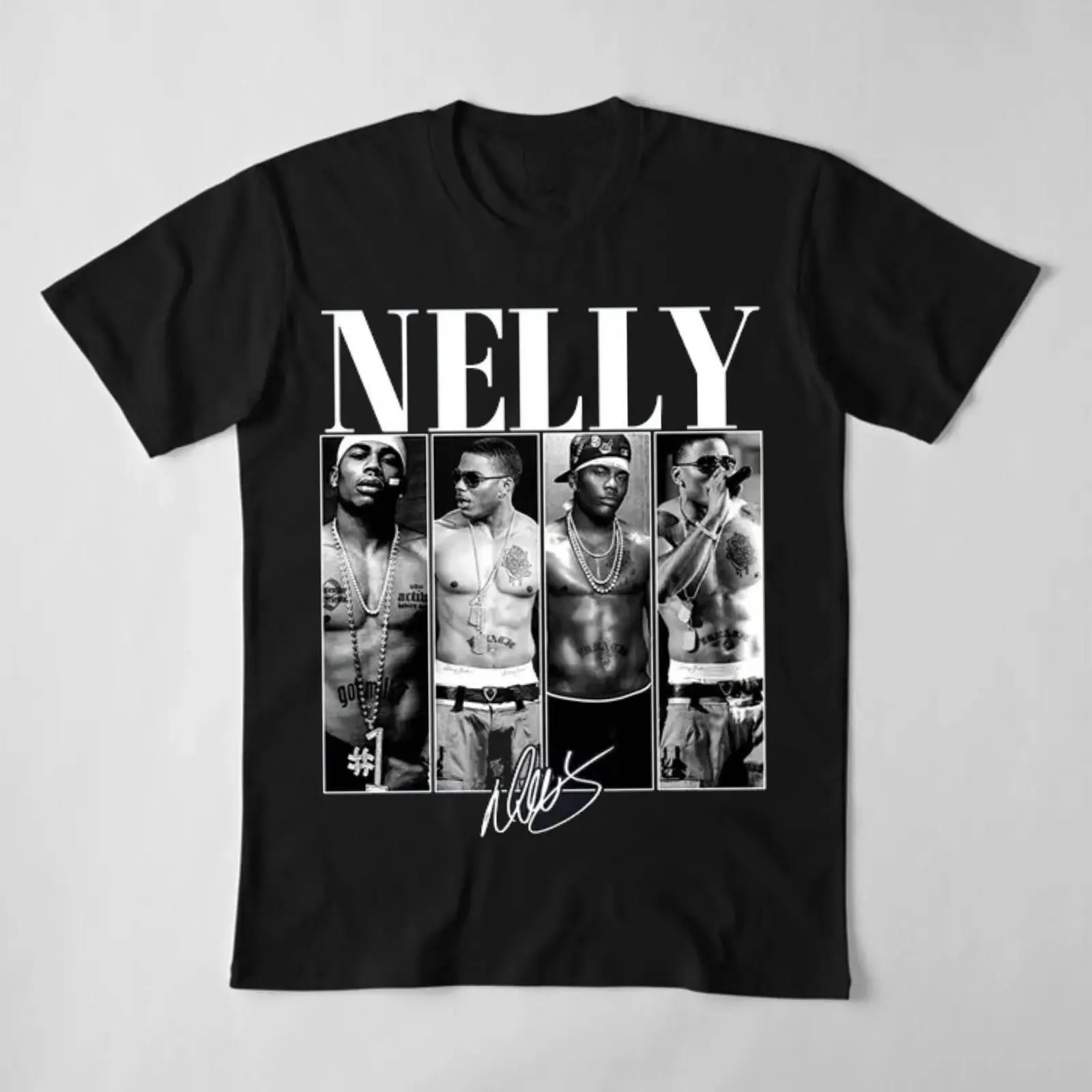 Nelly Rapper Signature Graphic Vintage T-Shirt – Vintage Hip Hop Music Graphic Tee