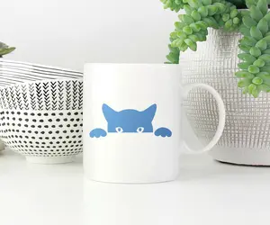 Peeking Cat Stencil - Art and Wall Stencil