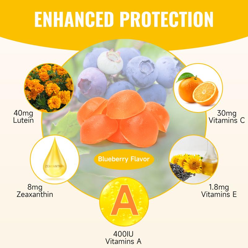 Swiyie Lutein & Zeaxanthin Gummies – Eye Health Supplement with Astaxanthin, Vitamin A C E – Blue Light Defense, Vision Support, Berry Flavor – 60 Gummies Healthcare Dietary Fitness Edible Swiyie Lutein & Zeaxanthin Gummies – Eye Health Supplement with Astaxanthin, Vitamin A C E – Blue Light Defense, Vision Support, Berry Flavor – 60 Gummies Healthcare Dietary Fitness Edible