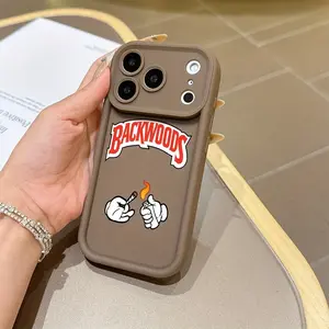 High Bamboo iPhone Case, Fashion Backwoods Logo Design, Shockproof Phone Cover for iPhone 15/15 Plus/15 Pro/15 Pro Max/11/12/13/14/15/16/16 Pro Max/17/17 Pro Max gift for her men's cool gadgets iphone 17 pro max cases girls