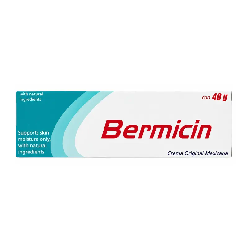 Bermicin Mexico - Crema - Cream for Skin Support and Moisturizing with Natural Ingredients - Reinforced with Aloe Vera