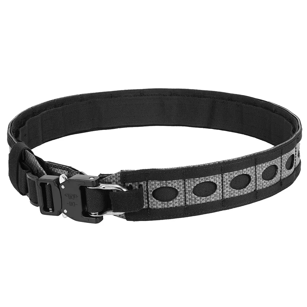 Solid Color Adjustable Tactical Army Belt with Quick-Release Metal Buckle, Lightweight Durable Double-Layered MOLLE System for Outdoor Training & American Football, Belt With Buckle, Bucklebelt, Durable Belts