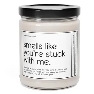 Anniversary Gift Funny Candle Gift for Boyfriend, Husband Valentines Gift Boyfriend Funny Gifts for Him Birthday Gift Fiance Engagement Gift Decor Lavender Sage Vanilla Freshener Decoration Scented Candle