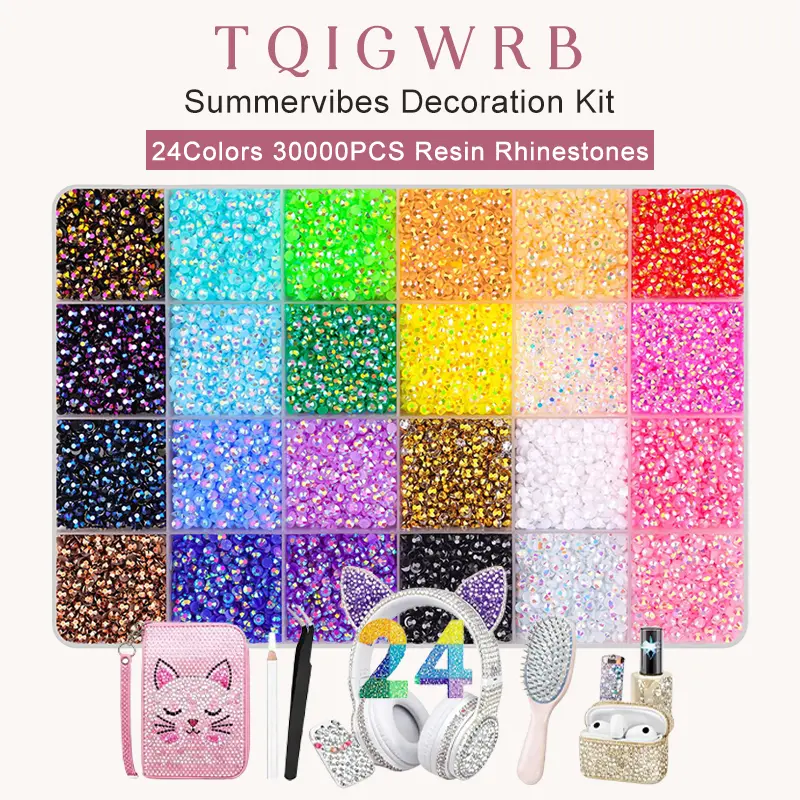 30,000 Pcs  Jelly Synthetic Rhinestones for  Bedazzling, 3mm Multicolor Resin Flatback Synthetic Gems for  Bedazzler Kit for Crafting Book Shoes Nail Art