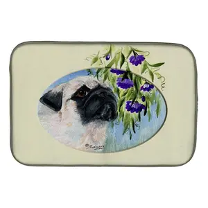 212 MAIN Pug Dish Drying Mat, Tableware Accessory, Kitchen Coaster