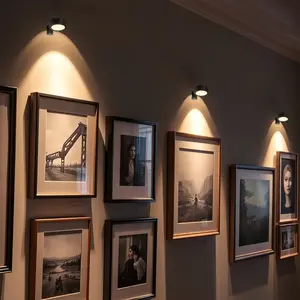 Wireless LED Picture Light with Remote Control, Battery Powered Drawing Lamp, Timer Wall Color Changing Art Display, Adjustable Lighting, Picture Frame Light