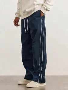 Men’s summer casual athletic pants, loose straight cut, quick-drying and lightweight, outdoor jogging pants