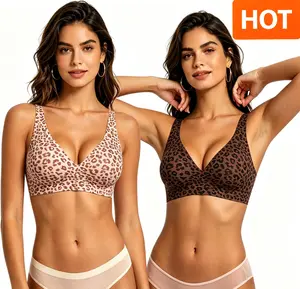 Womens Comfortable Wireless Bras Bralettes Tshirts Bras Deep V Everyday Bras plus size bra Plunge Bralette Comfortable support outdoorfun