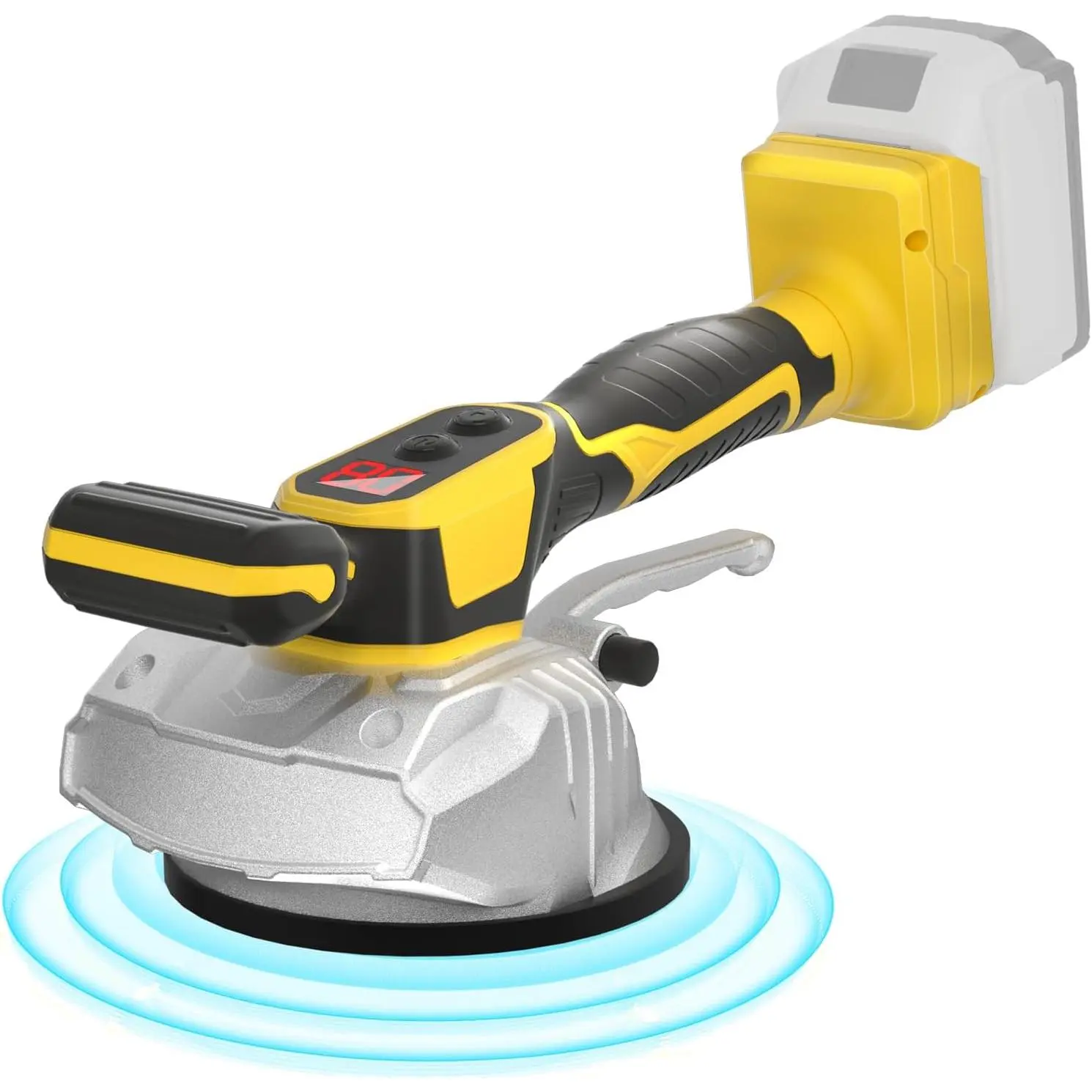 Tile Vibration Tool Compatible with  20V Max (No ) Tile Vibration Leveling Machine with 8 Level,Digital Display,Suction Cup & & Lock Design for Floor/Tile/Wall