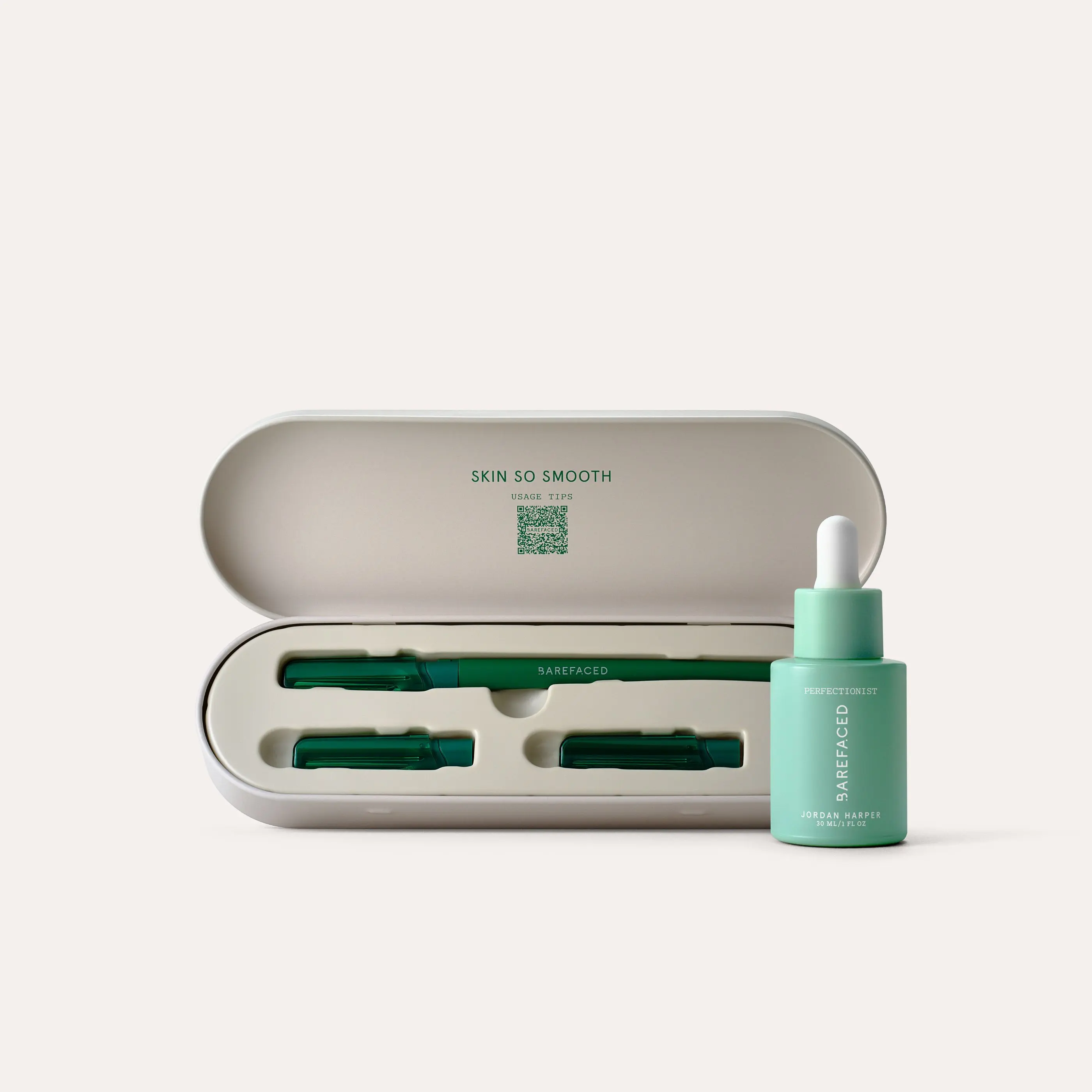 Barefaced Shaving Kit - Razor & Perfectionist Facial Oil Shaving Kit for Women - Designed for Oilplaning, with Professional-Quality Blades & Hydrating Facial Oil