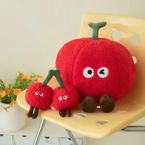 New Cherry Plush Toy Cute Cherry Stuffed Doll Soft Kids Children Birthday Gift Factory Wholesale